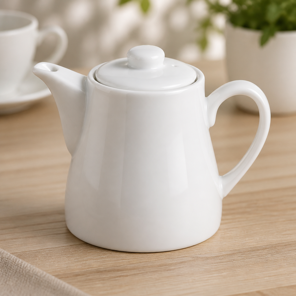 Commercial Vitrified Ceramic Teapots 483ml - 4 Pack