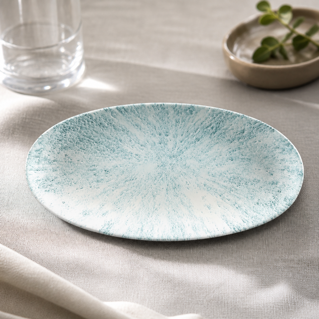Commercial Chefs Plates 299 x 150mm Aquamarine 12 Pack