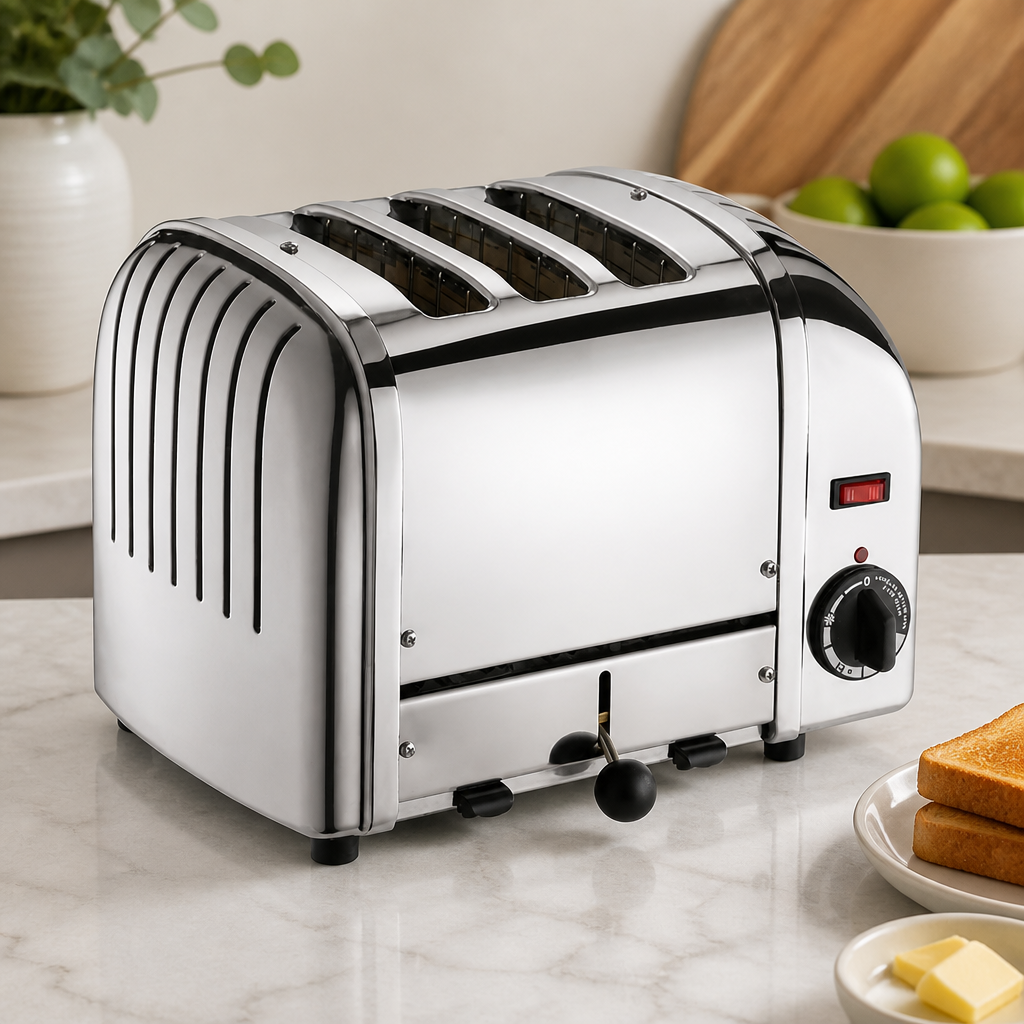 Commercial 3 Slice Vario Toaster Polished Extra Wide Slots