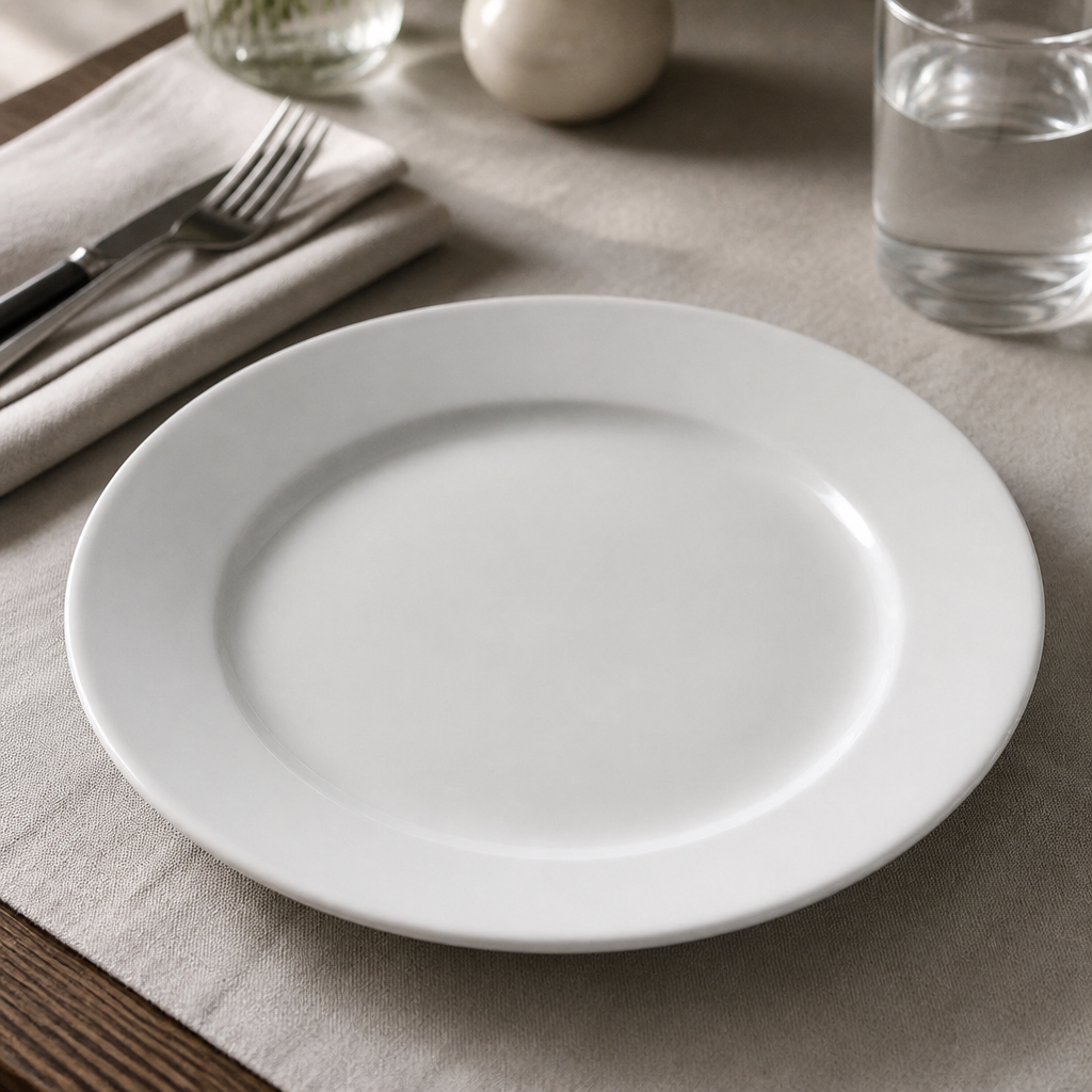 Wide Rimmed Plates 202mm (12 Pack)