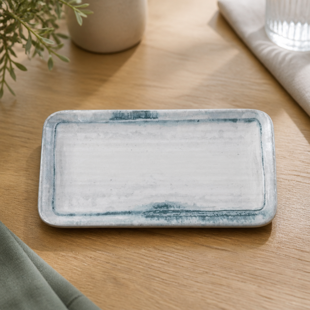 Commercial Rectangular Plates 270x160mm 12 Pack Rustic Finish