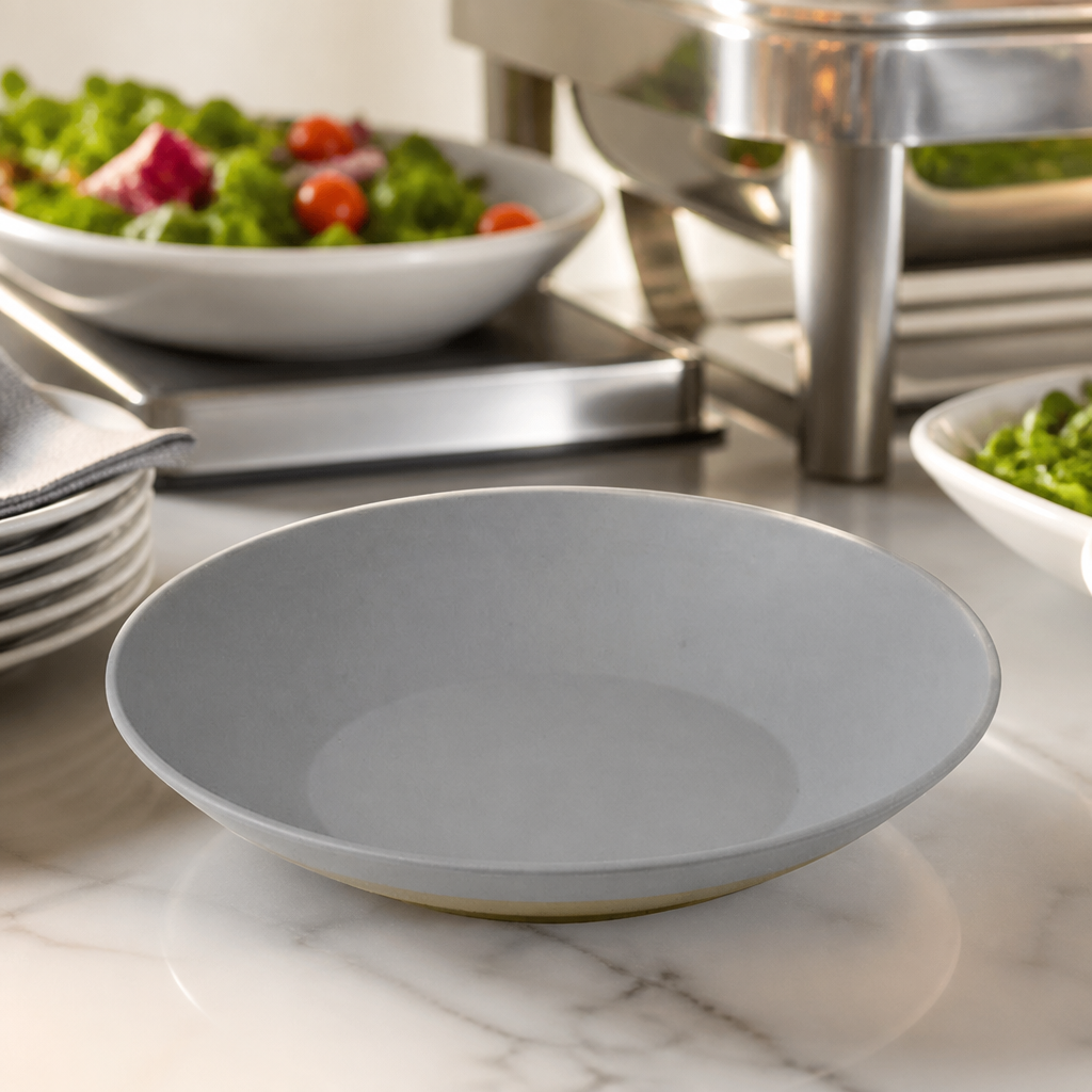 Commercial Melamine Serving Bowls 360mm 130oz 2 Pack