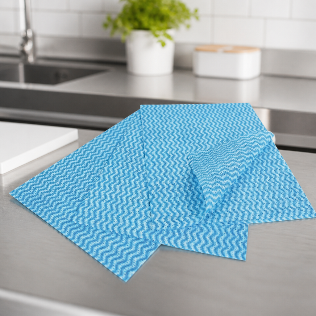 Commercial Antibacterial Compostable Cleaning Cloths 25 Pack