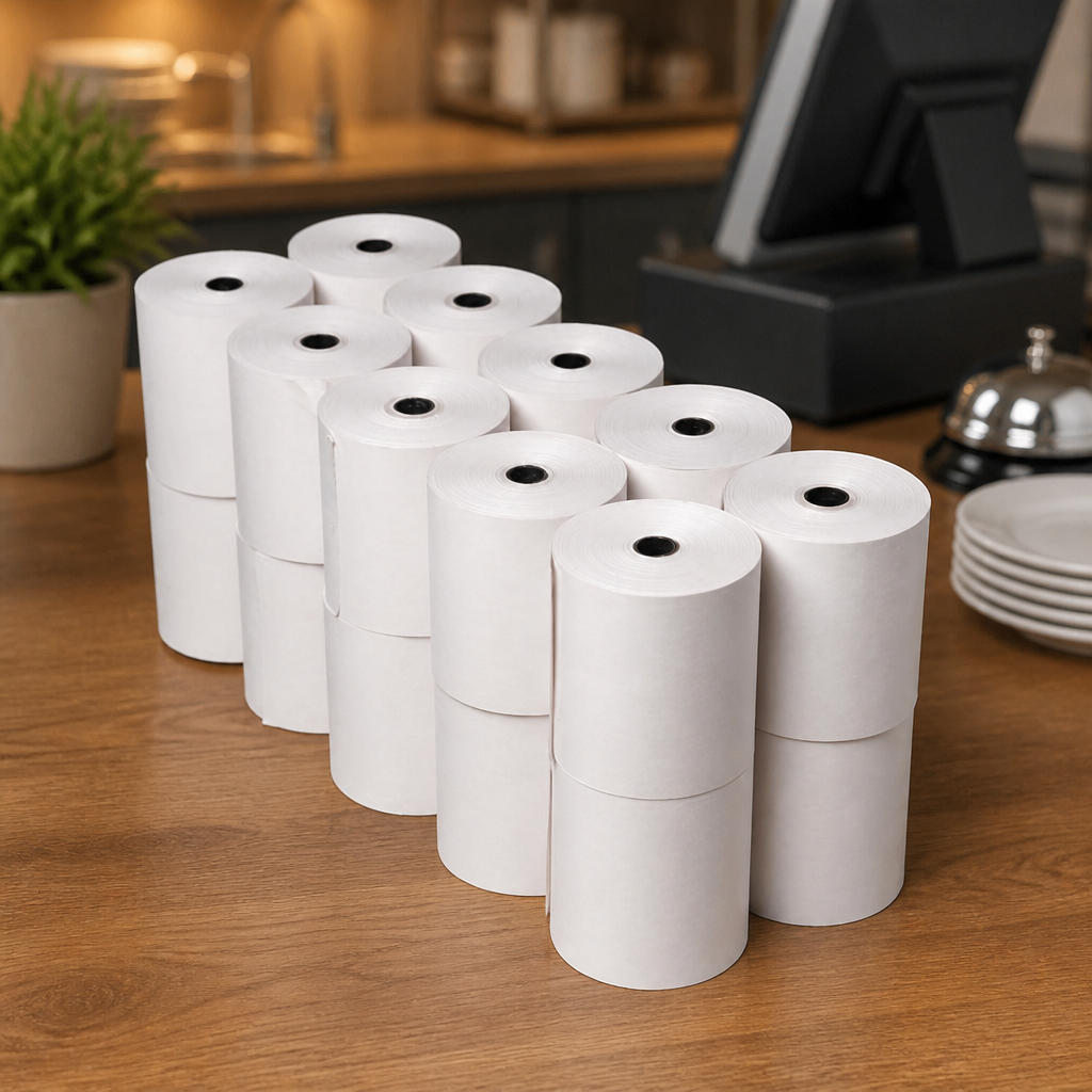 Non-Thermal 2-Ply Till Rolls 76 x 71mm 20 Pack Commercial Use