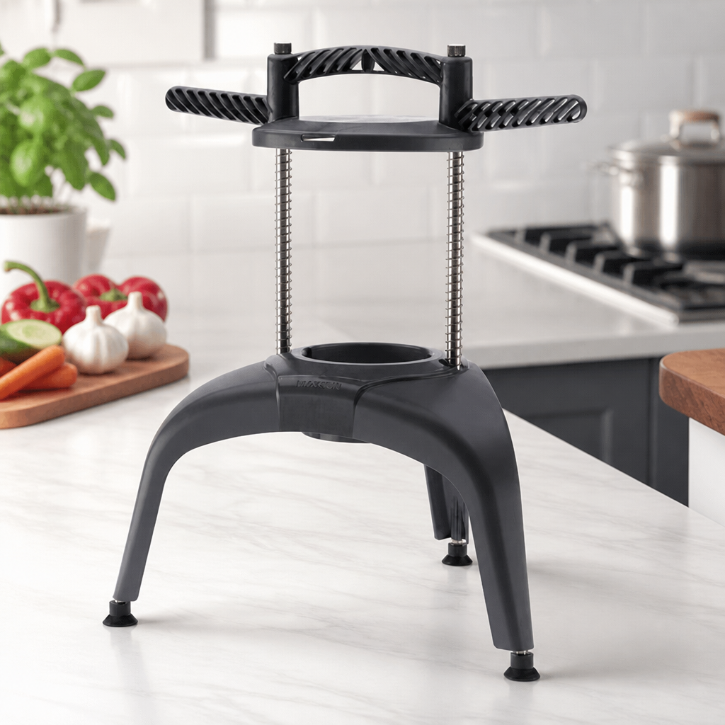 Commercial Manual Food Chopper with Interchangeable Blades