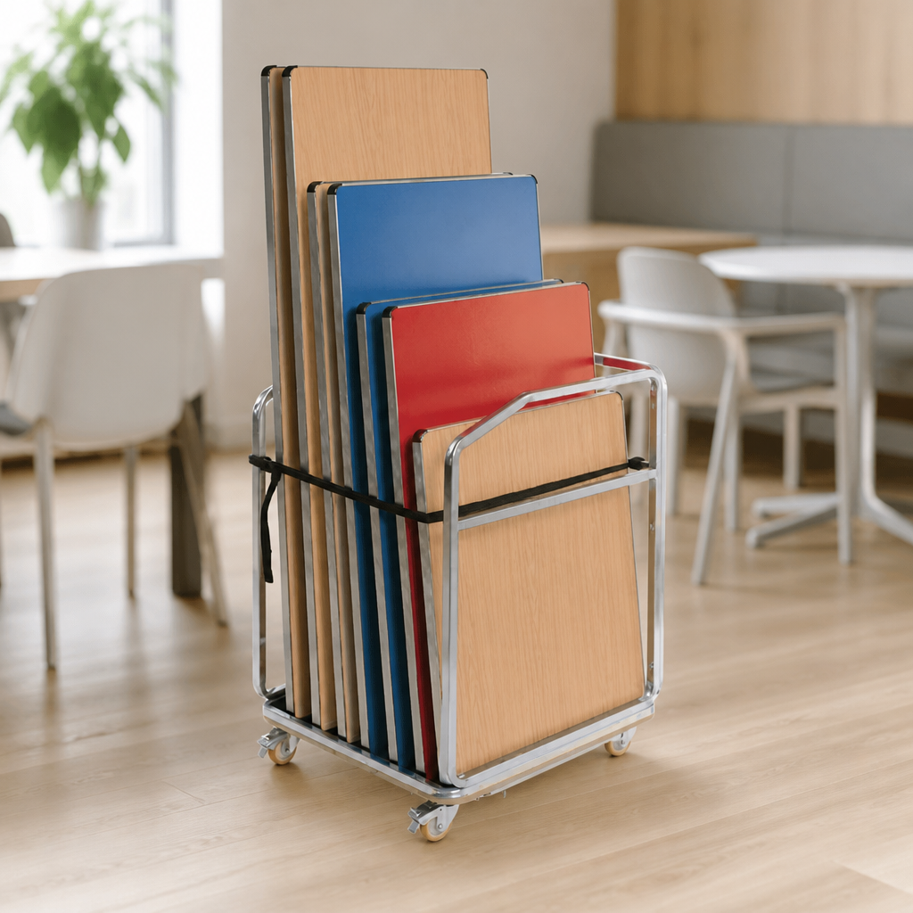 Commercial Table Trolley for 7 Square or Rectangular Tables