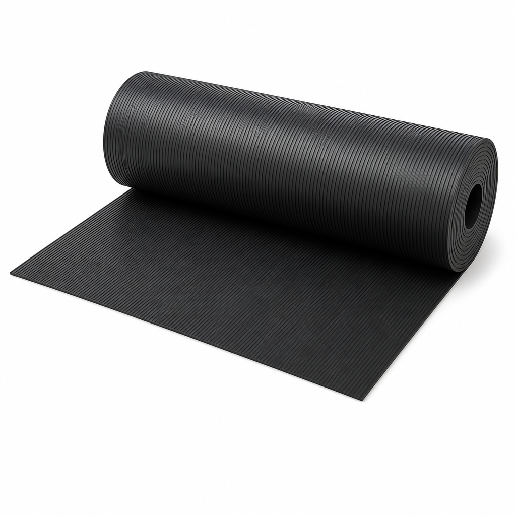 Fine Rib Rubber Anti-Slip Safety Mat Roll 900mm x 3mm