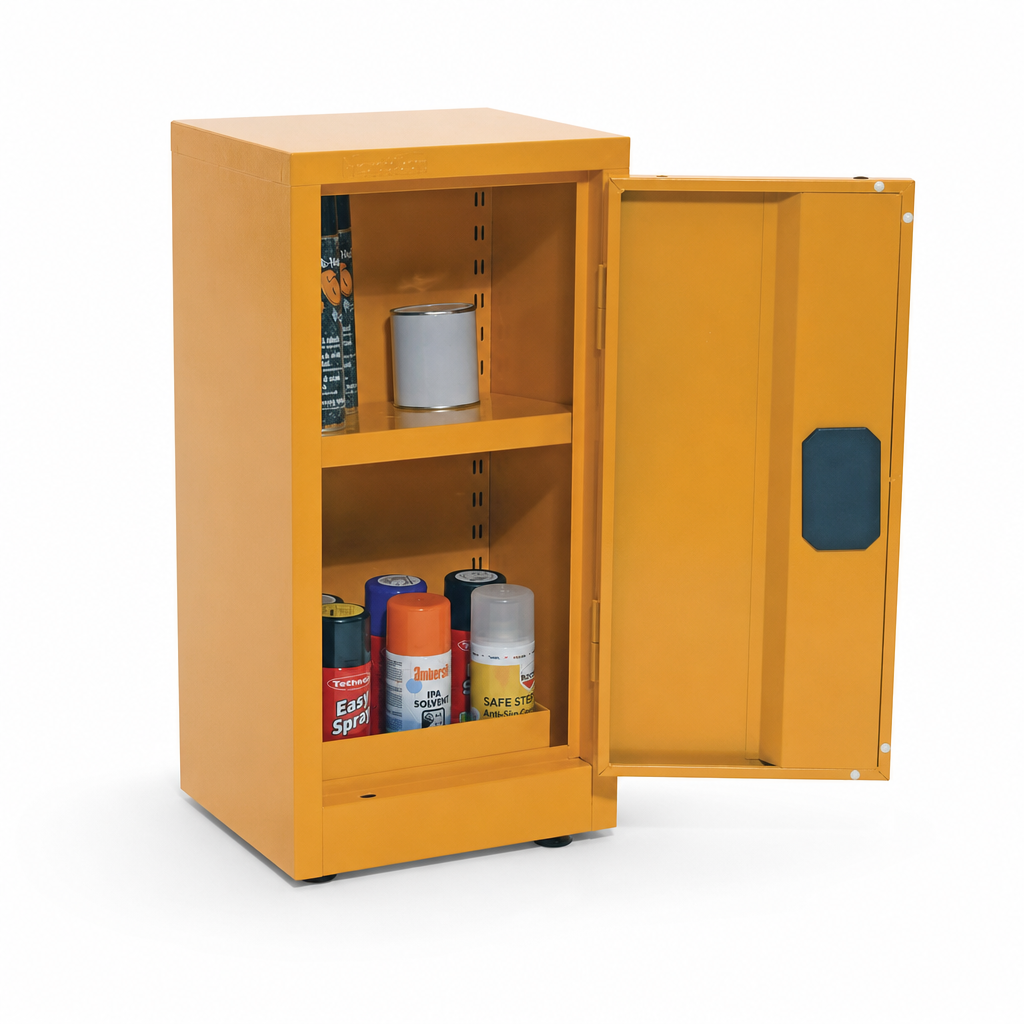 Flammable Storage COSHH Cabinet 900 x 459mm with Shelf