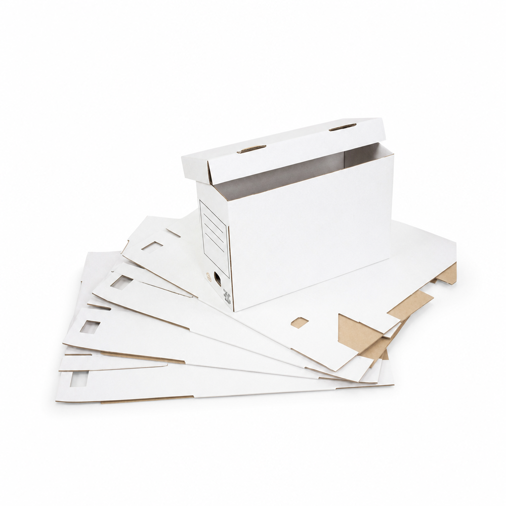 Flip Top Archive Storage Boxes Pack of 20