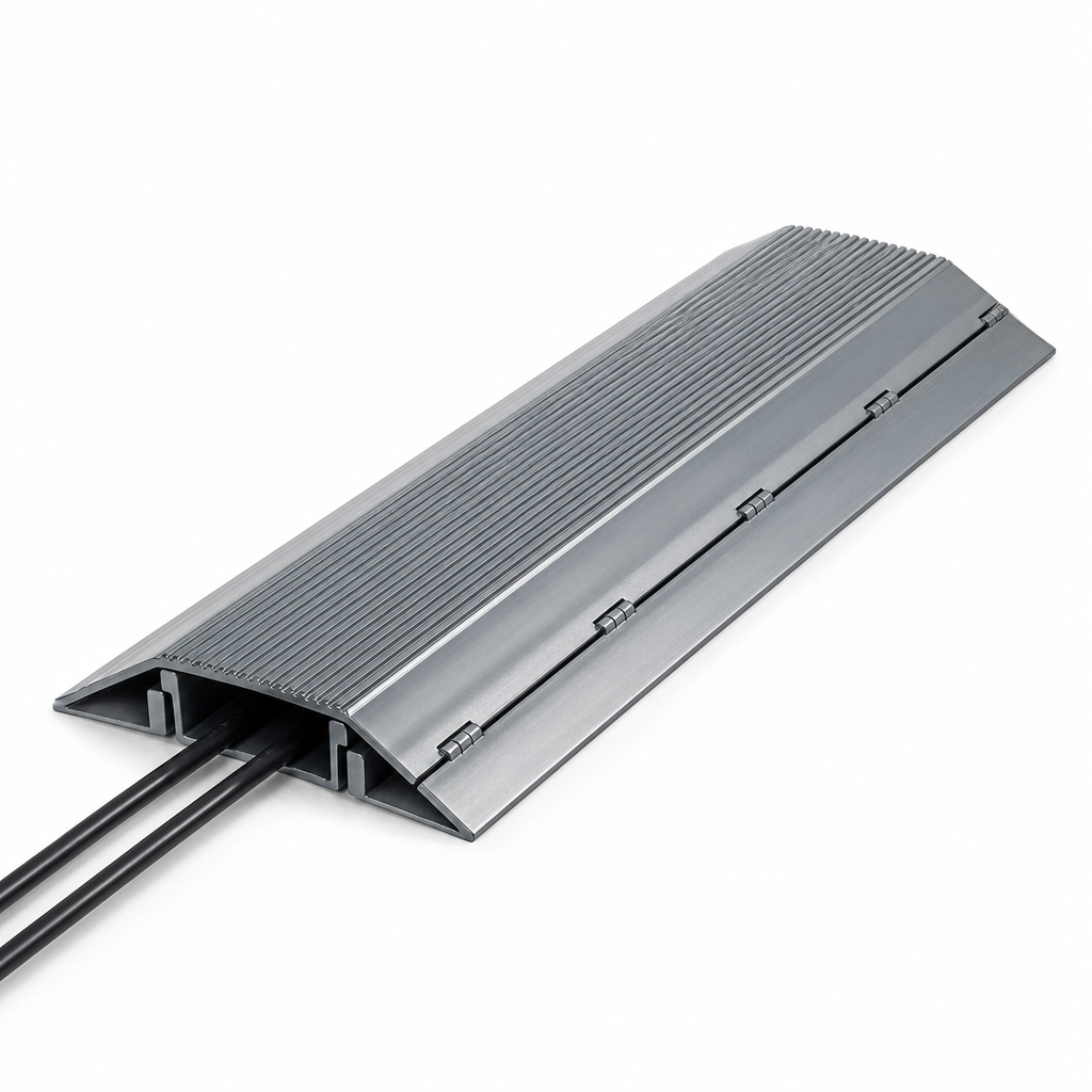 Floor Cable Cover Strips with Anti-Slip Ribbed Surface
