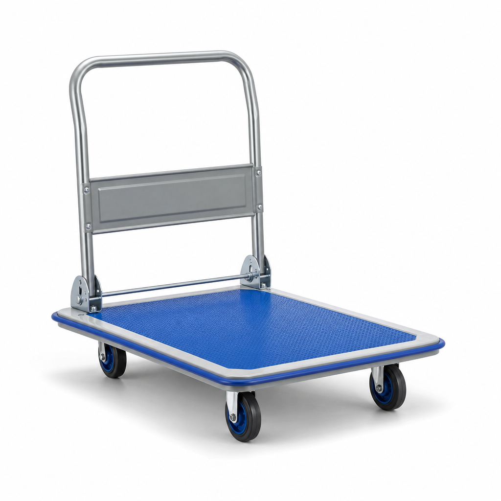 Folding Plastic Platform Truck Trolley 300kg Capacity