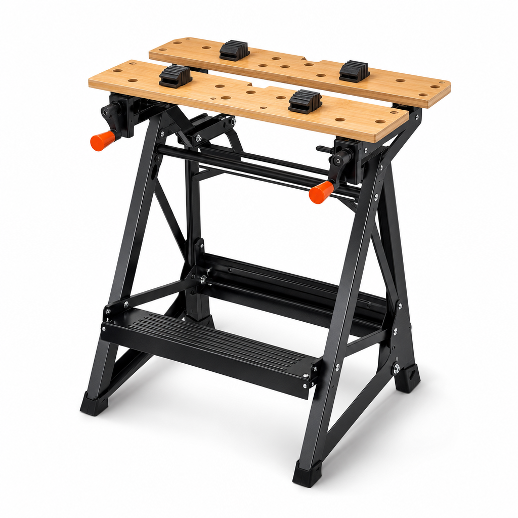 Folding Portable Workbench with 250kg Load Capacity