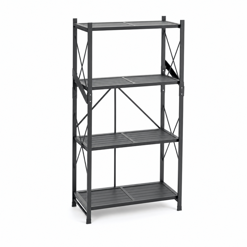 Freestanding Folding Shelving Unit with 3 or 4 Shelves