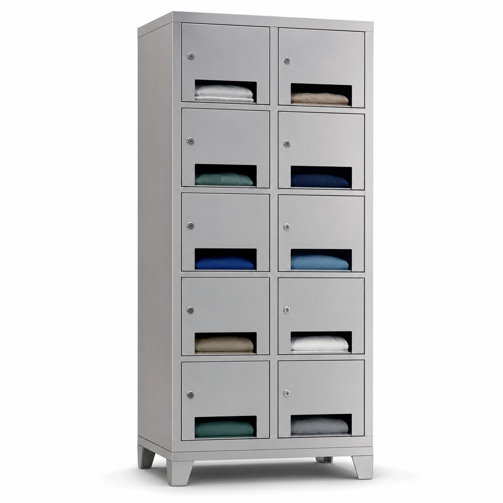 Garment Dispensing Steel Laundry Locker with 10 Doors