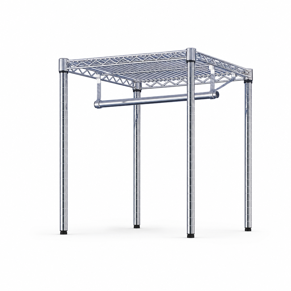 Garment Rails and Hook Sets for Wire Shelving Bays