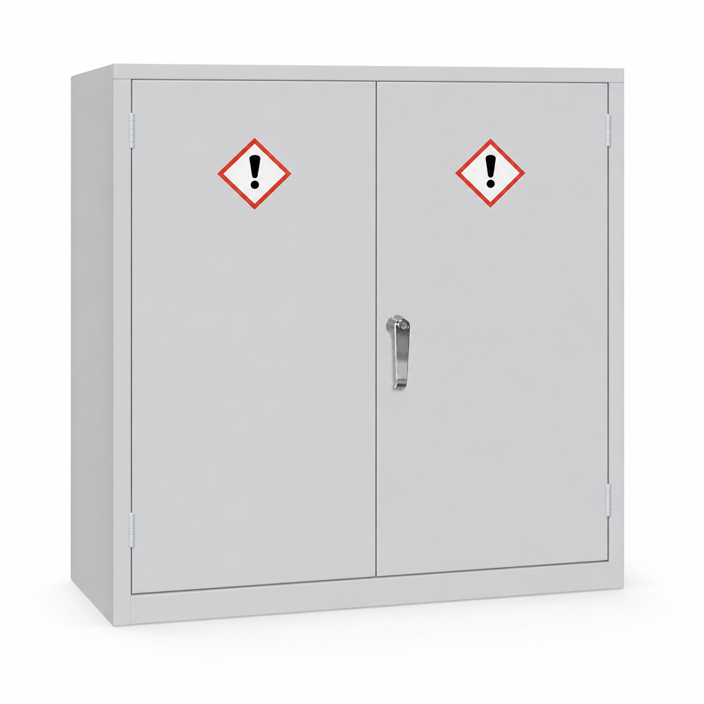 Grey COSHH Hazardous Material Cabinet 1000 x 915mm