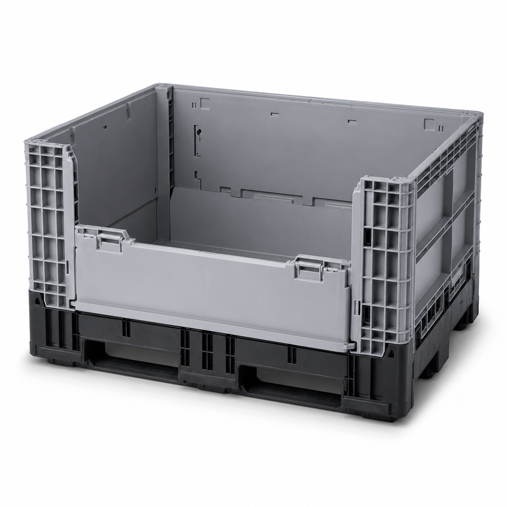 Half Drop Door Heavy Duty Plastic Pallet Boxes