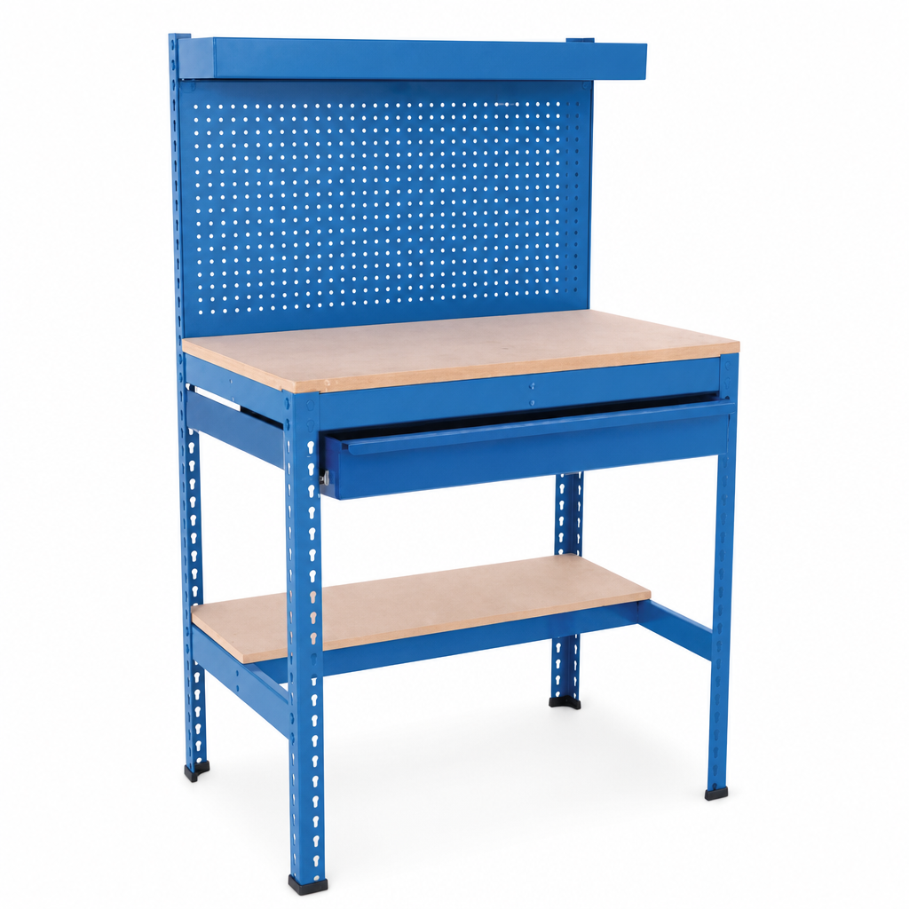 Heavy Duty Compact Workstation with Full Drawer