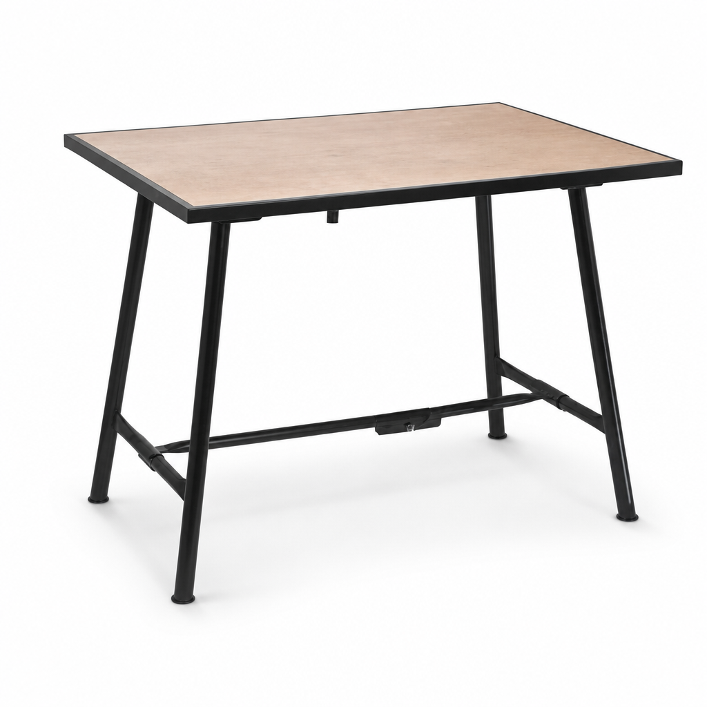 Heavy Duty Folding Mobile Workbench with Optional Wheels and Vices