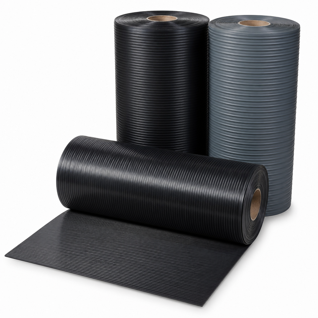 Heavy Duty Ribbed Anti-Fatigue Floor Matting Rolls