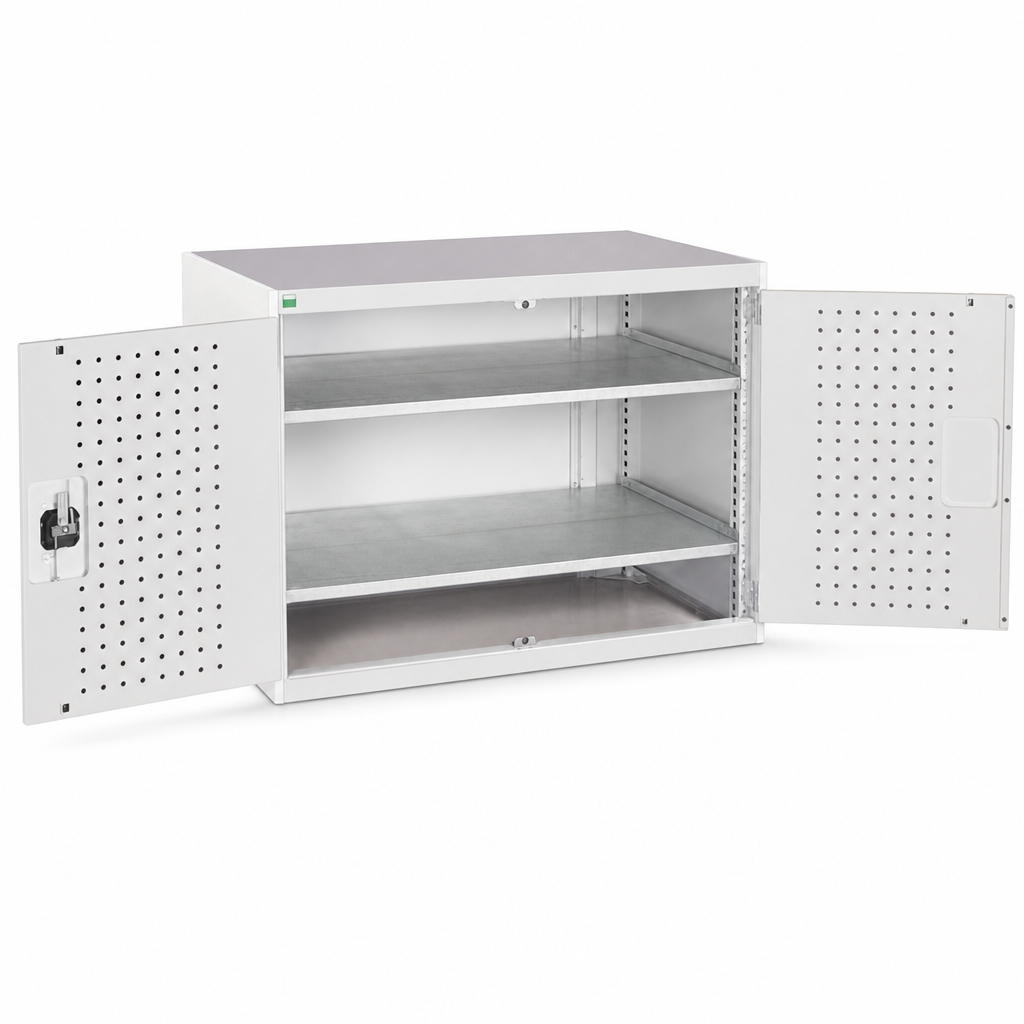 Heavy Duty Steel Storage Cabinet with Perforated Doors