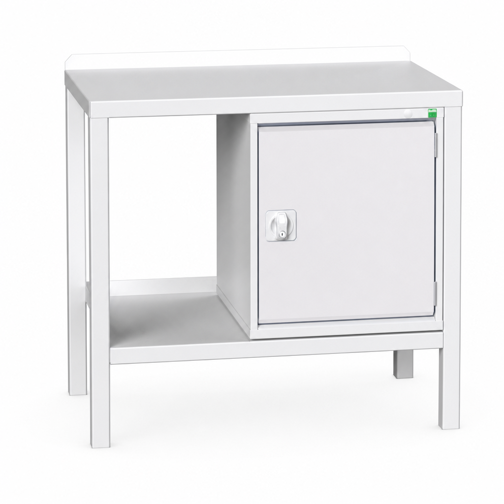 Heavy Duty Steel Workbench with Cupboard 910x1000x600mm