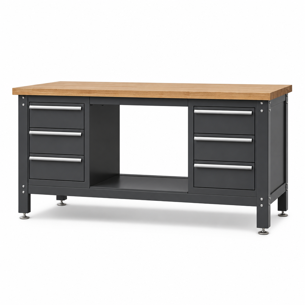 Heavy Duty Workbench with 6 Drawers