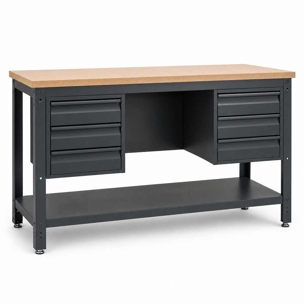 Heavy Duty Workbench with MPX Worktop and Drawer Storage 1500mm