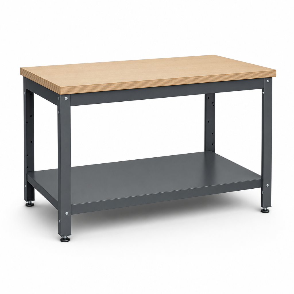 Heavy Duty Workbench with MPX Worktop and Shelf 840 x 1500 x 900mm