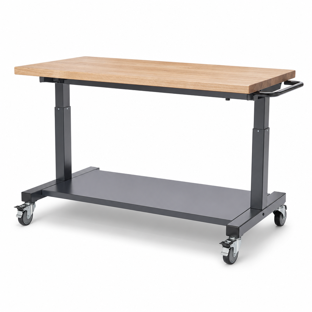 Height Adjustable Mobile Workbench 1500 x 750mm