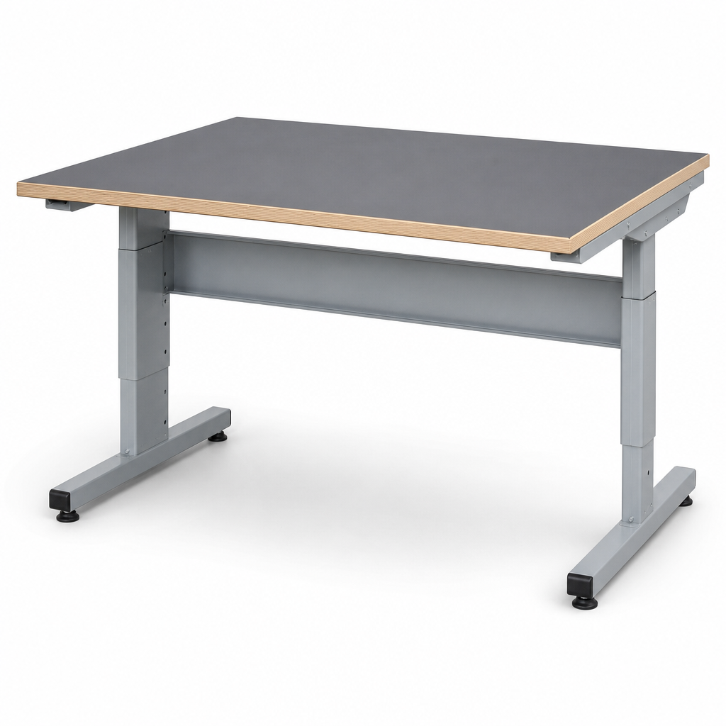 Height Adjustable Workbench with Lino Top 1500 x 900mm