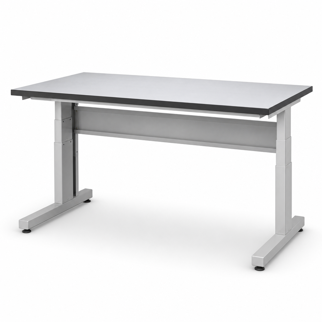 Height Adjustable Workbench with Linoleum Top 1500 x 750mm