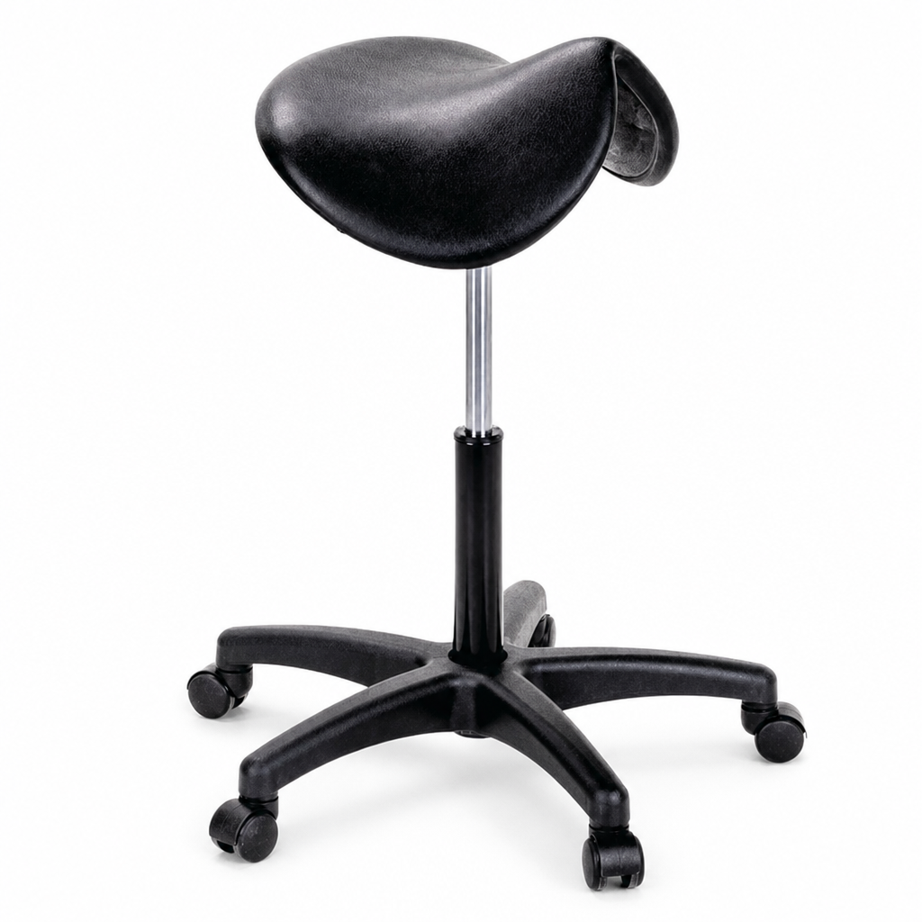 High Back Polyurethane Sit Stand Stool on Castors