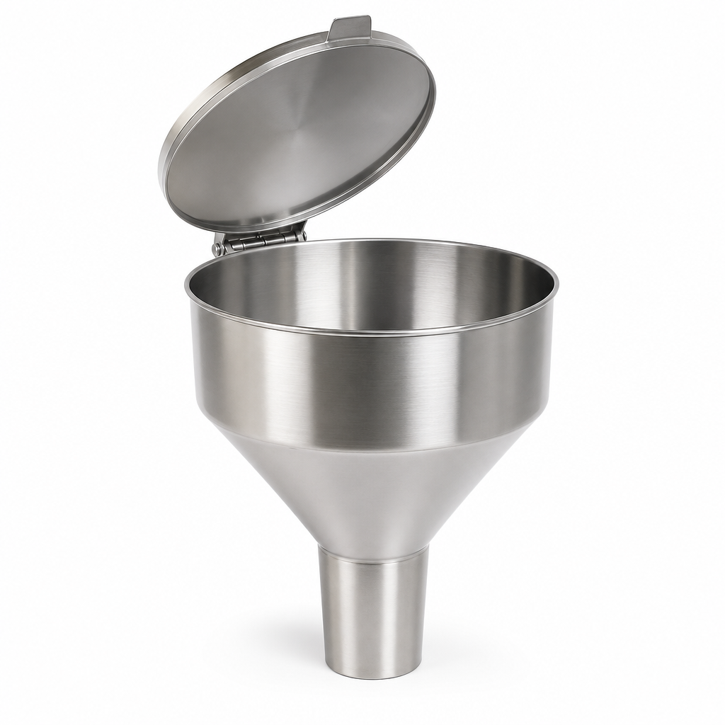 Hinged Lid Drum Funnel