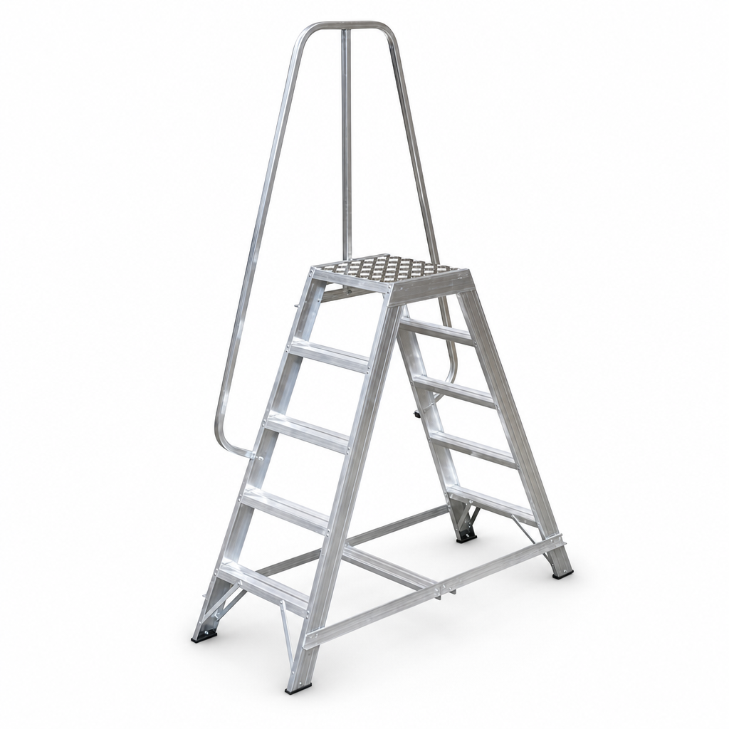 Industrial Double Sided Access Steps with Platform