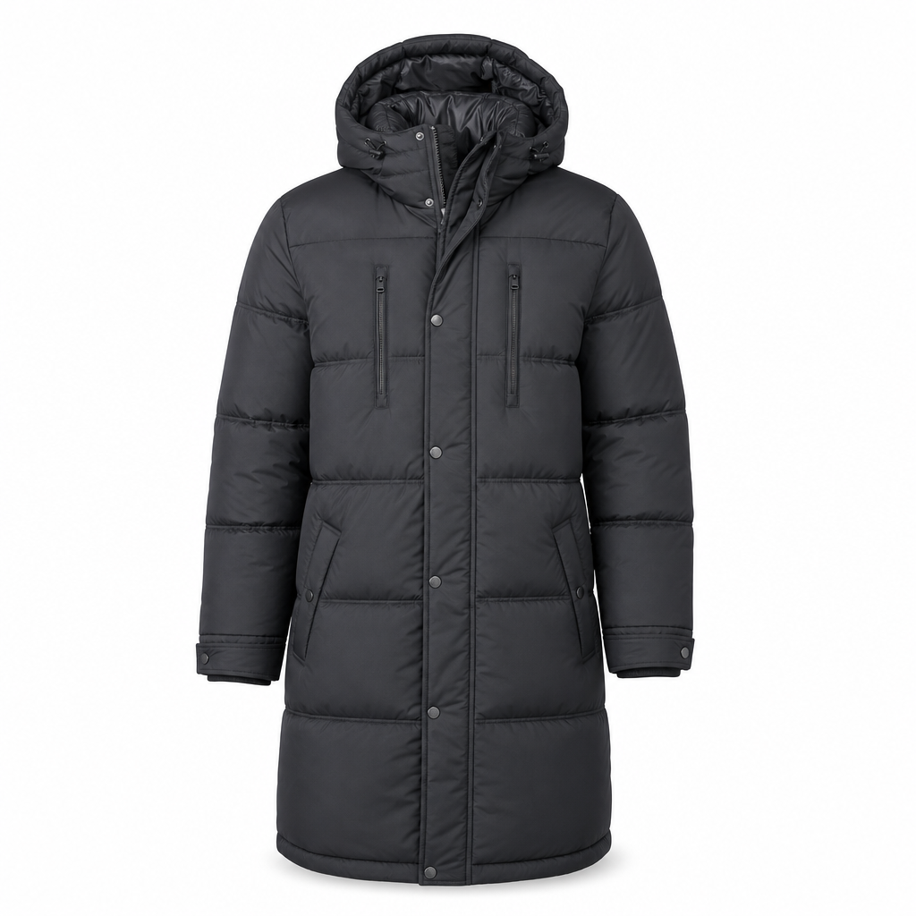Insulated Puffa Coat with Hood