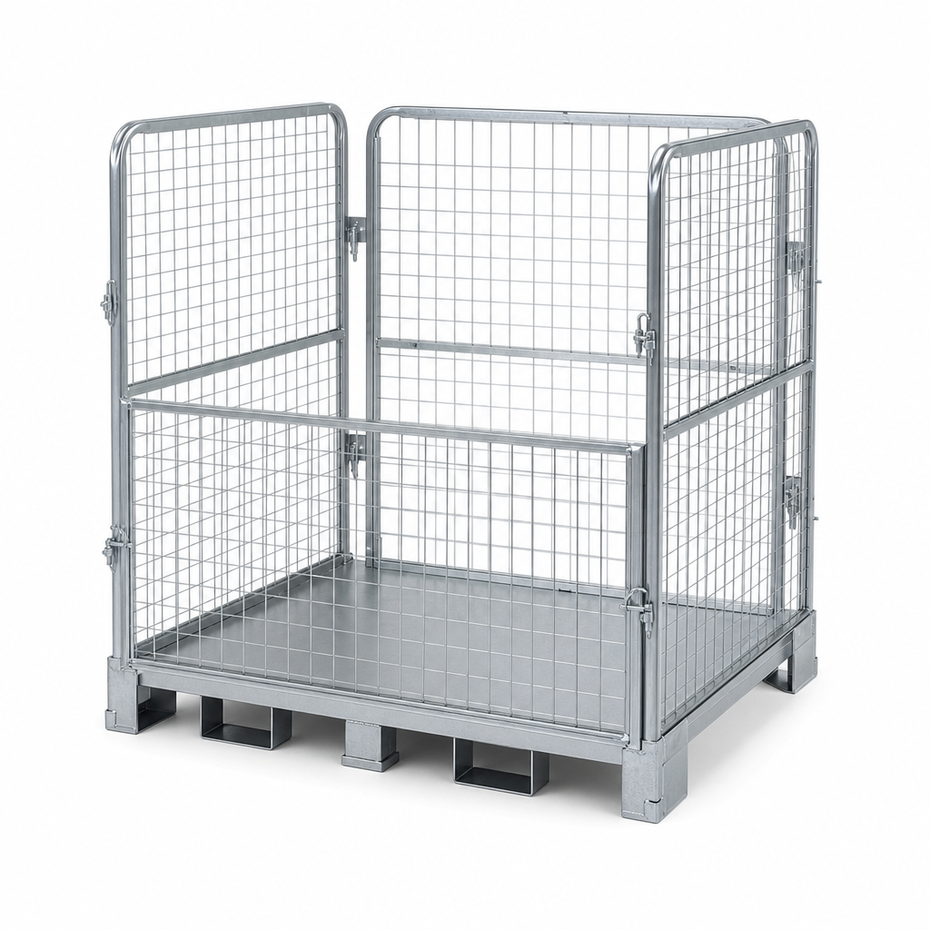 Jumbo Roll Pallet Cage with Removable Sides 500kg UDL