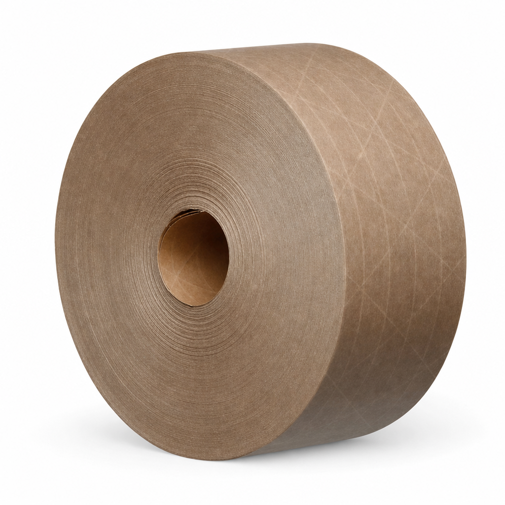Kraft Brown Water Activated Gummed Paper Tape Roll