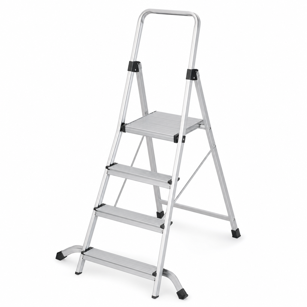 Lightweight Aluminium Step Ladders with Platform