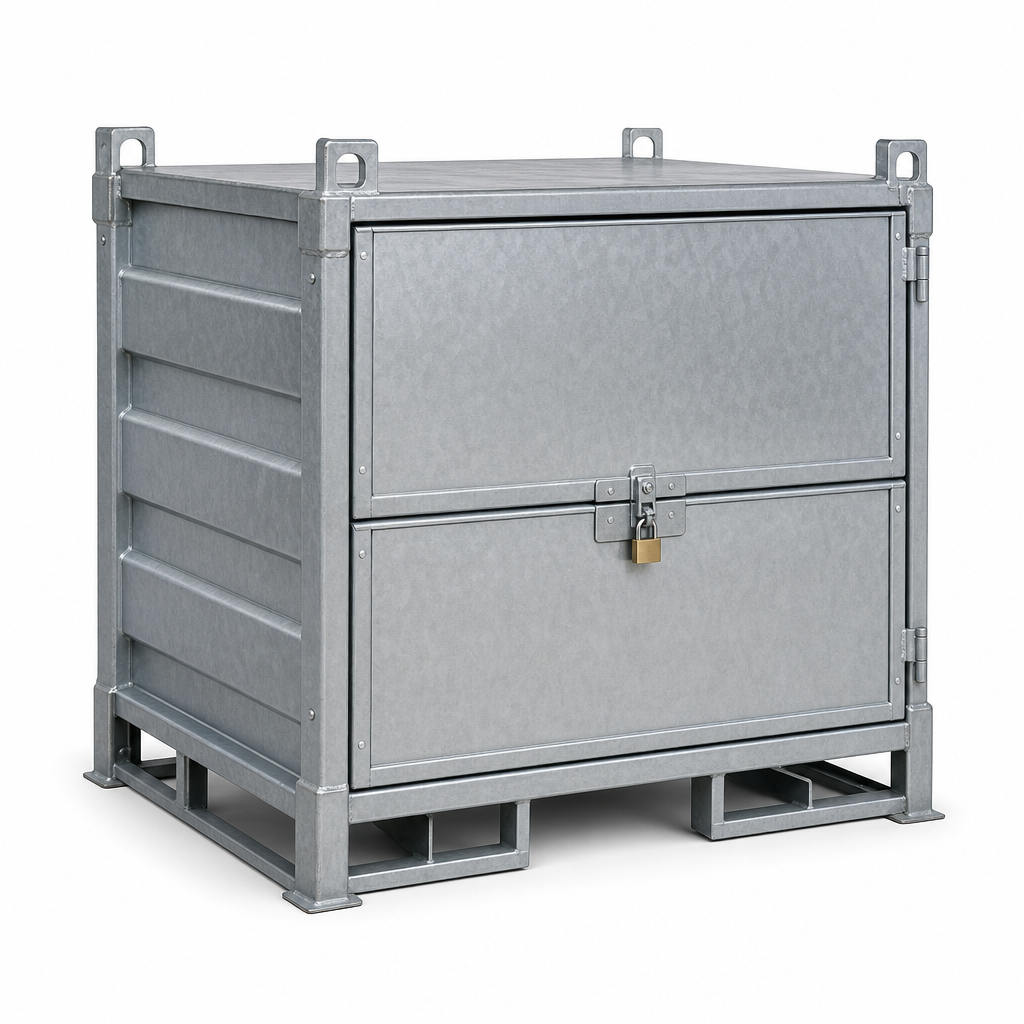 Lockable Anti-Theft Site Stillage Box – 2000kg Capacity