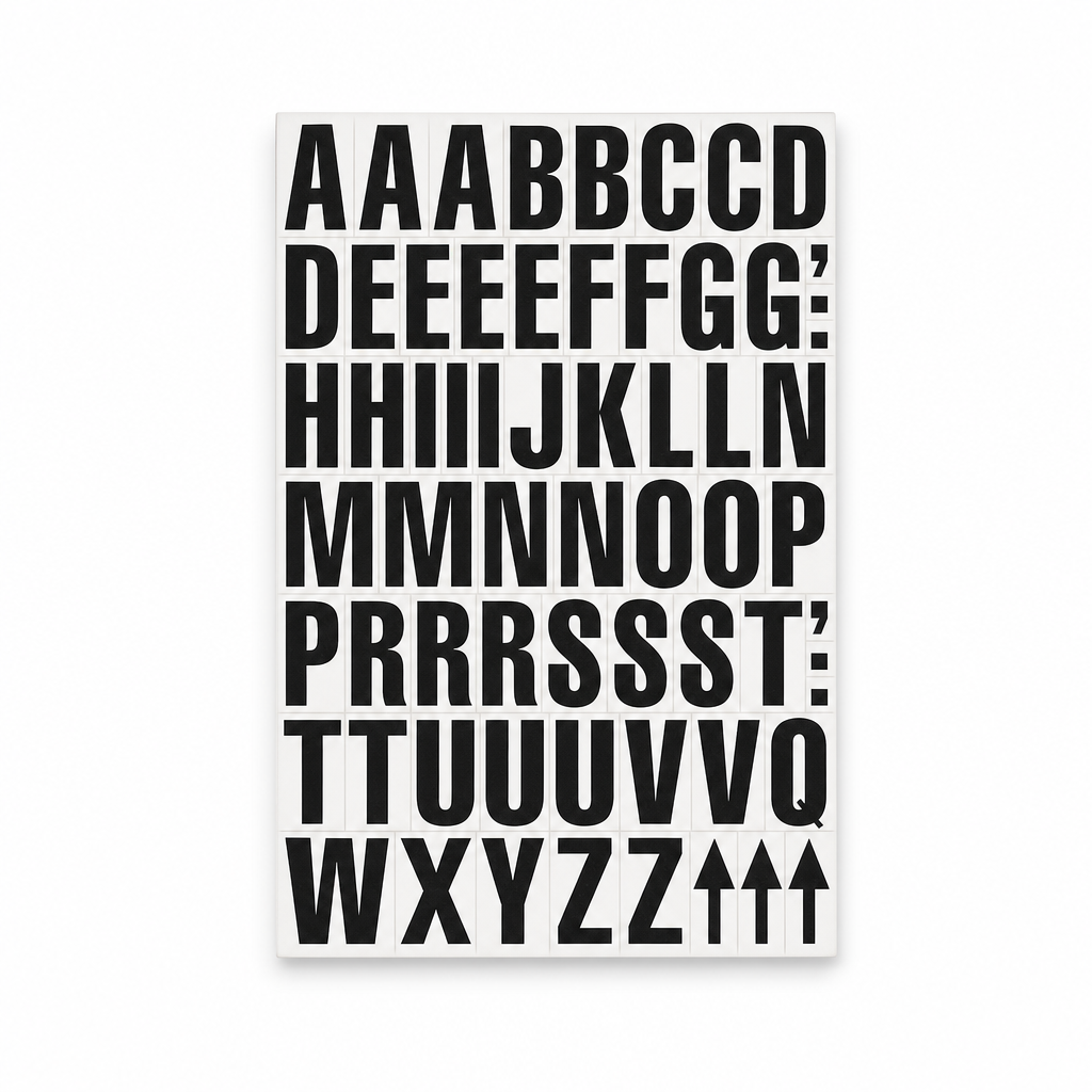 Magnetic Location Marker Sets with Mixed Numbers and Letters