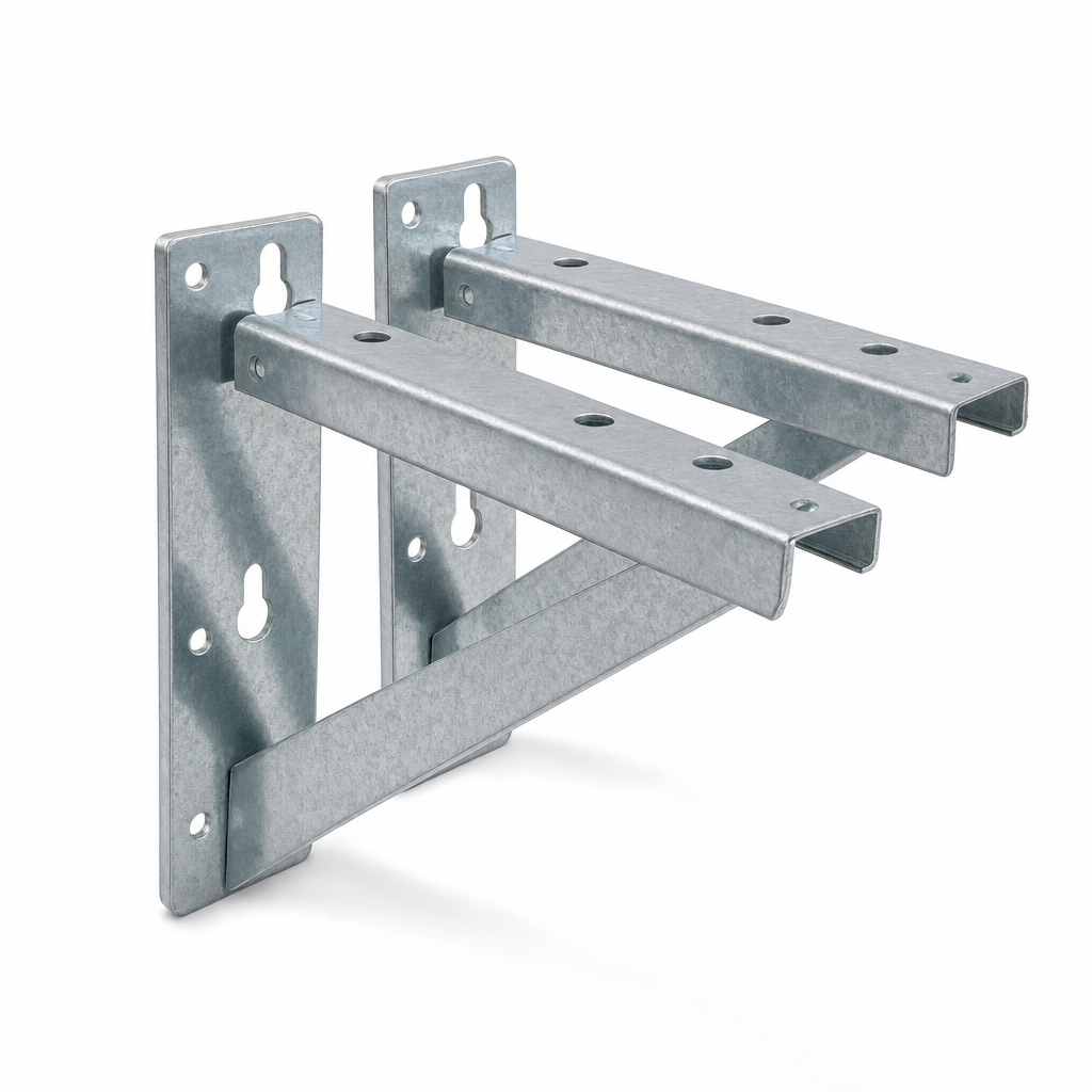 Medium Duty Galvanised Steel Wall Fixing Brackets