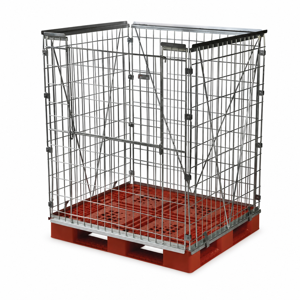 Mesh Pallet Retention Cages for 2–4 Pallets