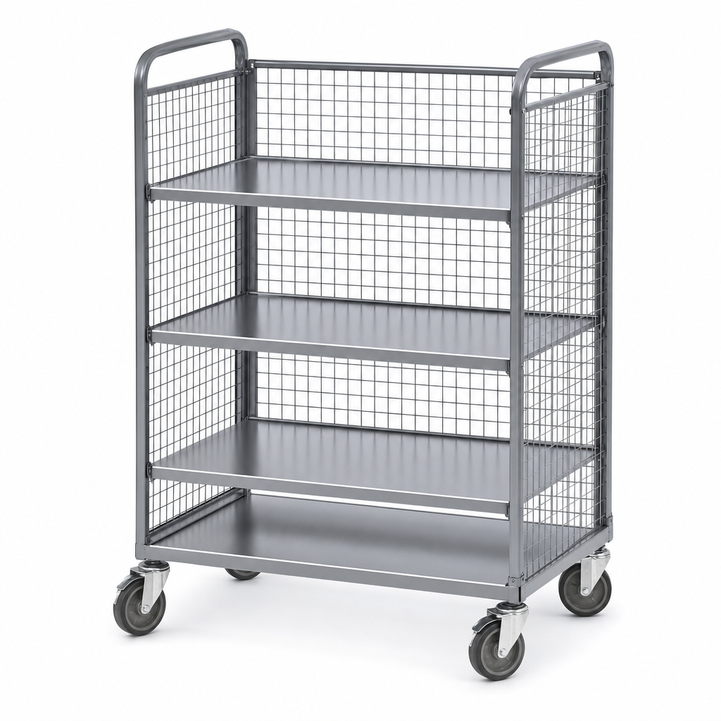 Mesh Sided Merchandise Picking Trolley