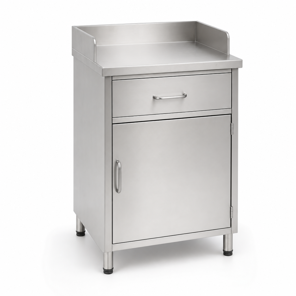 Metal Anti-Bacterial Workstation Cabinet with 1 Drawer