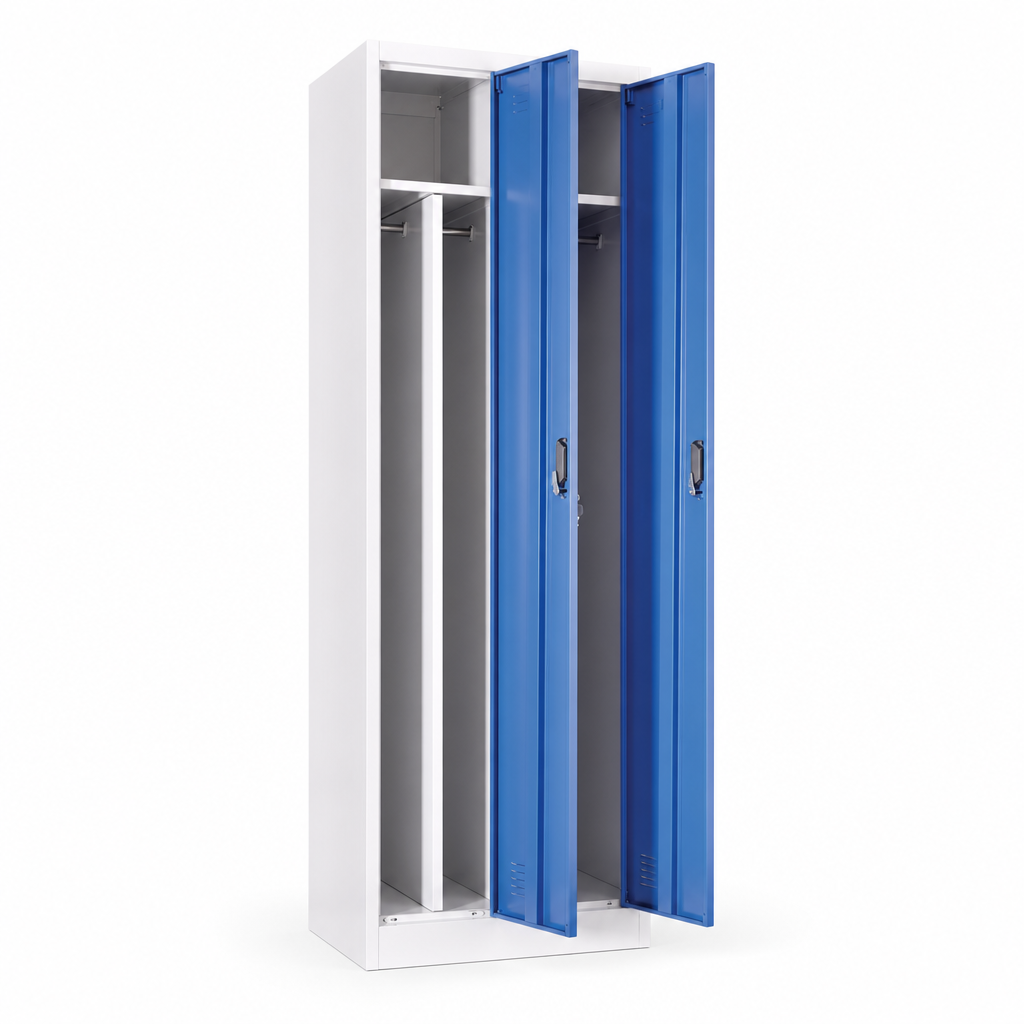 Metal Clean and Dirty Industrial Lockers with 2 or 3 Columns