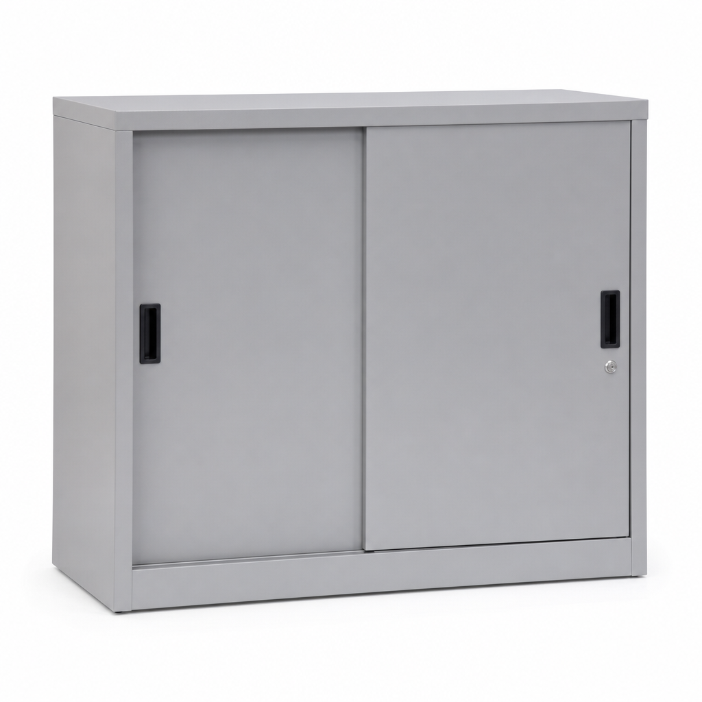 Metal Sliding Door Storage Cupboard 1300x550mm