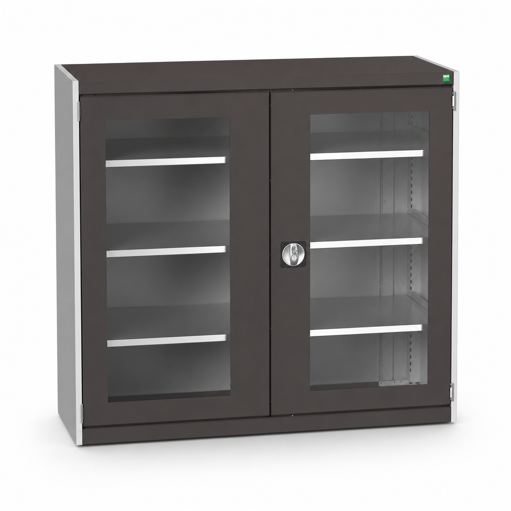 Metal Storage Cabinet with Vision Doors 1200x1300mm