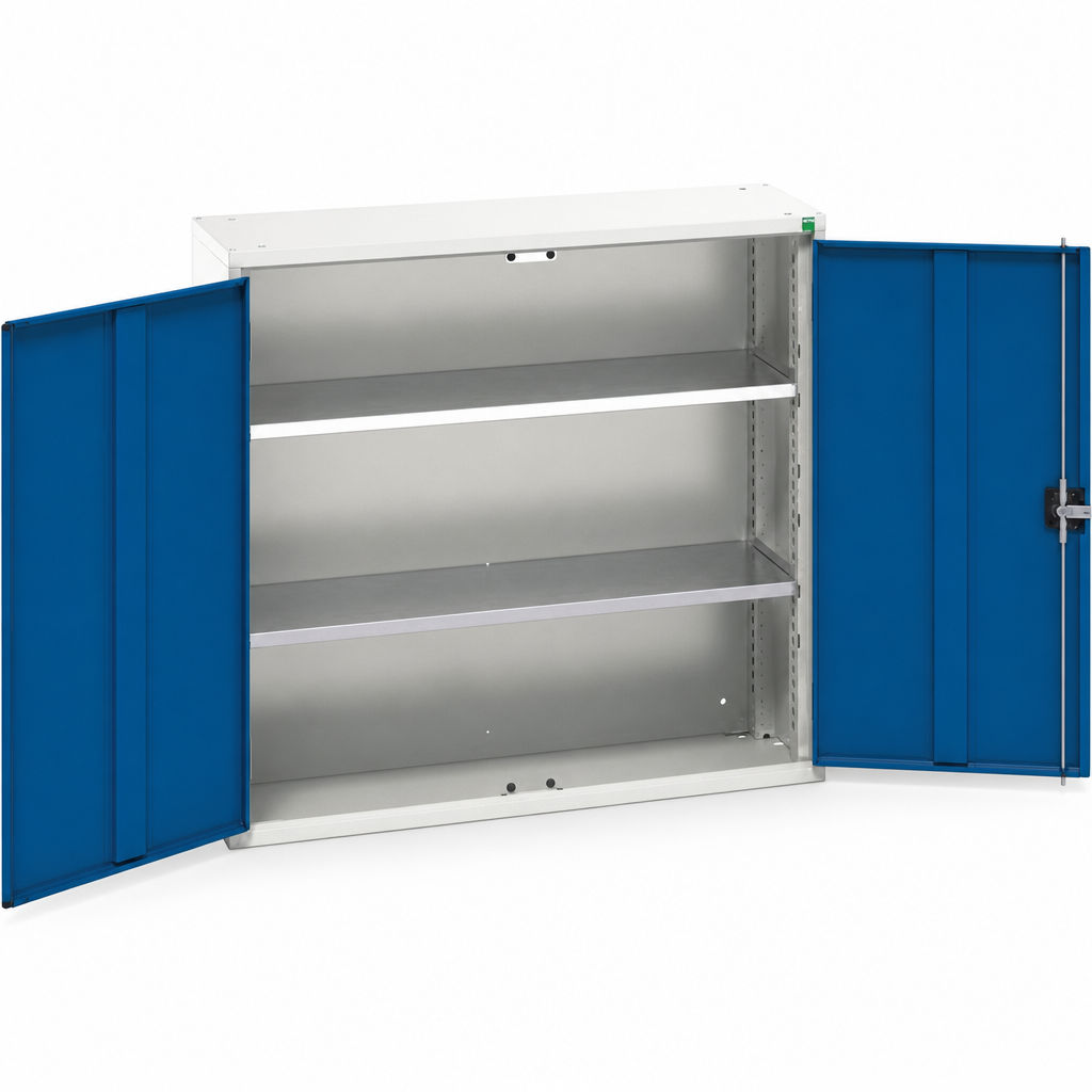 Metal Storage Cupboard with 2 Shelves 1000x1050mm