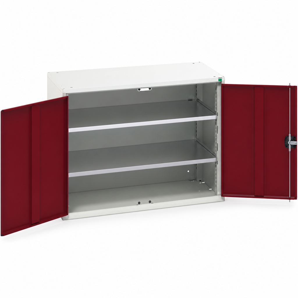 Metal Storage Cupboard with 2 Shelves 1050mm Wide